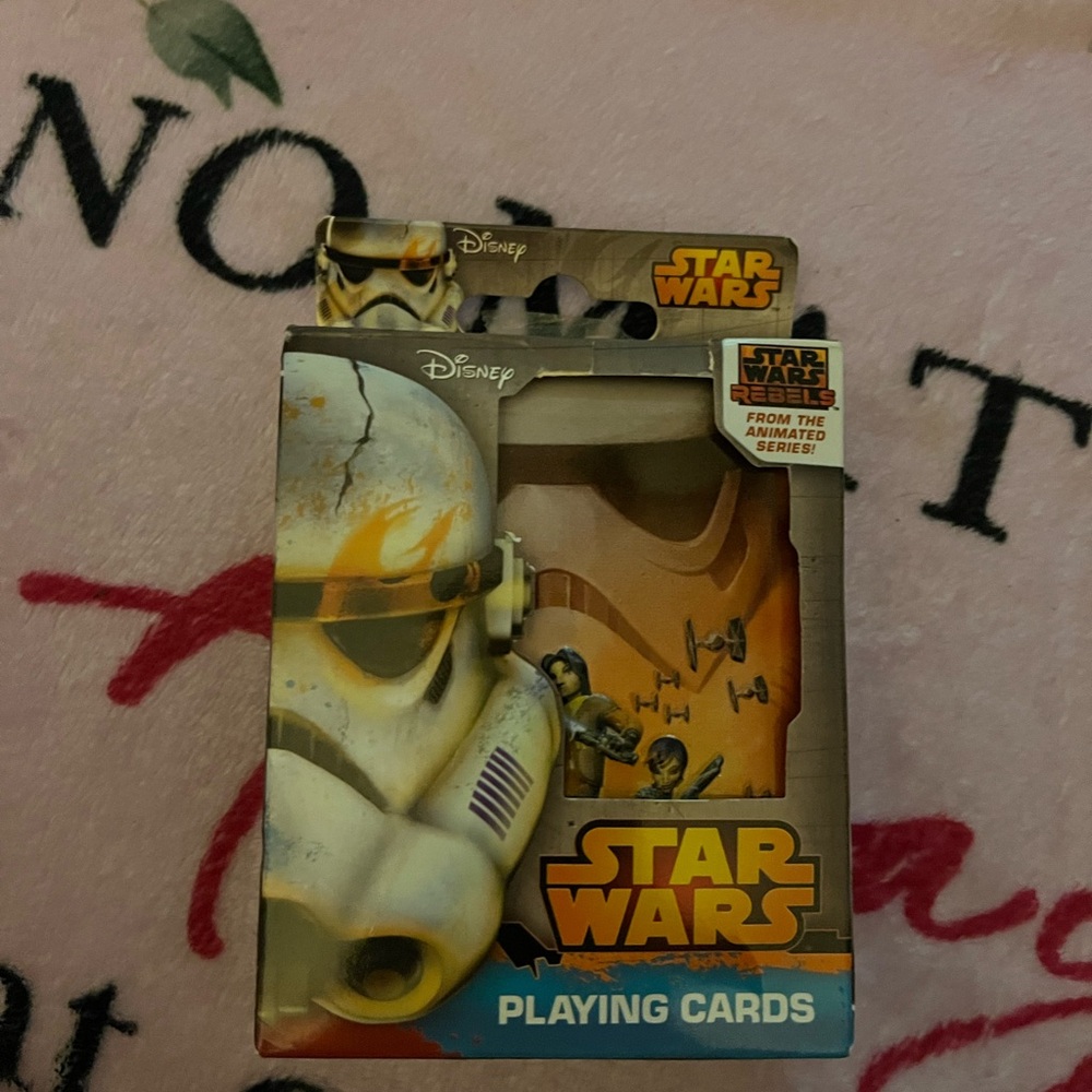 Disney Star Wars Rebels Orange and Black Playing Cards